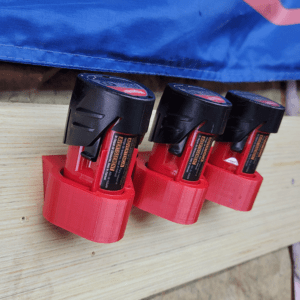 Milwaukee M12 triple battery holder