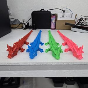 Crystal dragon 24" long fidget toy, stem toy